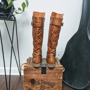 Womens Studded Riding Boot